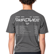 BTWB Strip Face Tee - Charcoal Grey