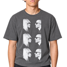 BTWB Strip Face Tee - Charcoal Grey