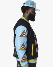 BADU x SUPA Letterman Jacket - Black