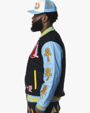 BADU x SUPA Letterman Jacket - Black