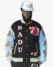 BADU x SUPA Letterman Jacket - Black