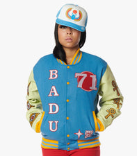BADU x SUPA Letterman Jacket - Cream
