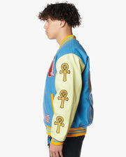 BADU x SUPA Letterman Jacket - Cream