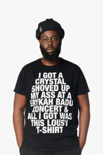 Badu x Market Diggin For Crystals Tee - Black