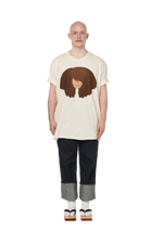 2003 Afro Badoula Oblingada Tee - Sand