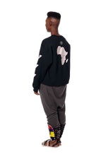 Badu in Africa Crewneck - Black