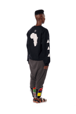 Badu in Africa Crewneck - Black