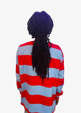 Badu World Long Sleeve Retro Rugby - Red