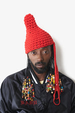 Badora (Badu x Flora) Beanie - Whore Red