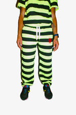 Striped Scarab Joggers - Neon Guts